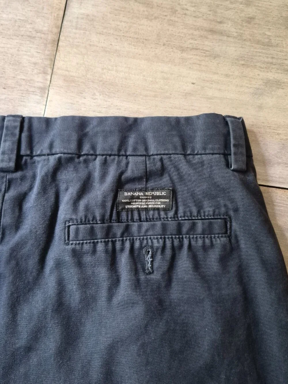 Banana Republic Aiden Chino Pants Mens 34x30 Navy Blue Straight Leg